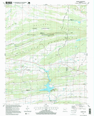 United States Geological Survey Barber, AR (1997, 24000-Scale) digital map