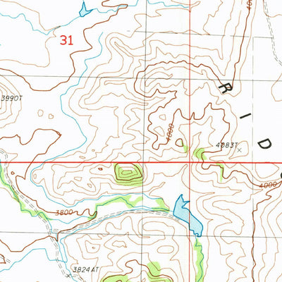 United States Geological Survey Barber Butte, MT (1987, 24000-Scale) digital map