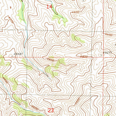 United States Geological Survey Barber Butte, MT (1987, 24000-Scale) digital map