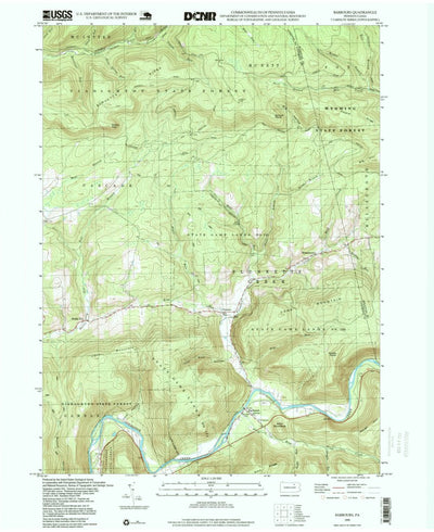 United States Geological Survey Barbours, PA (1995, 24000-Scale) digital map