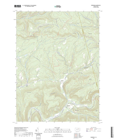 United States Geological Survey Barbours, PA (2023, 24000-Scale) digital map