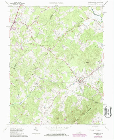 United States Geological Survey Barboursville, VA (1964, 24000-Scale) digital map