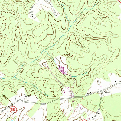 United States Geological Survey Barboursville, VA (1964, 24000-Scale) digital map