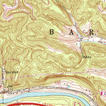 United States Geological Survey Barboursville, WV-OH (1968, 24000-Scale) digital map