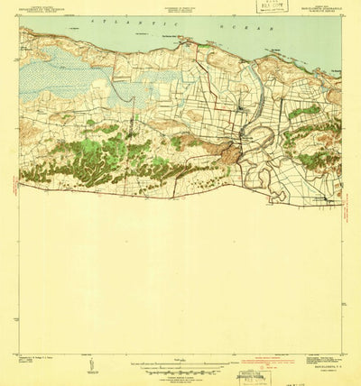 United States Geological Survey Barceloneta, PR (1942, 30000-Scale) digital map
