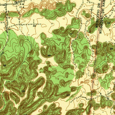 United States Geological Survey Barceloneta, PR (1942, 30000-Scale) digital map