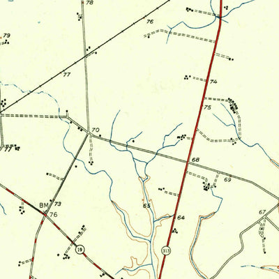 United States Geological Survey Barclay, MD-DE (1951, 62500-Scale) digital map