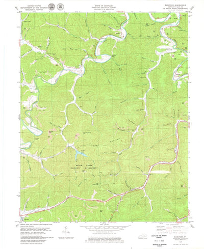 United States Geological Survey Barcreek, KY (1979, 24000-Scale) digital map