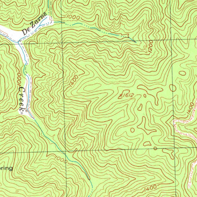 United States Geological Survey Barcreek, KY (1979, 24000-Scale) digital map