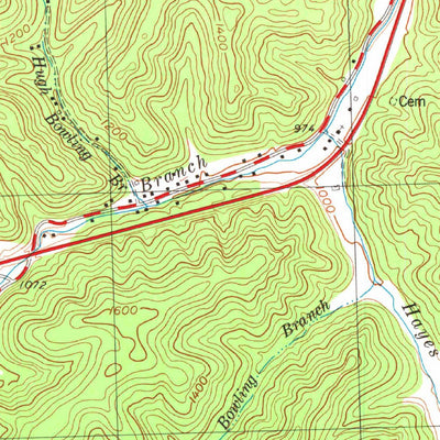 United States Geological Survey Barcreek, KY (1979, 24000-Scale) digital map