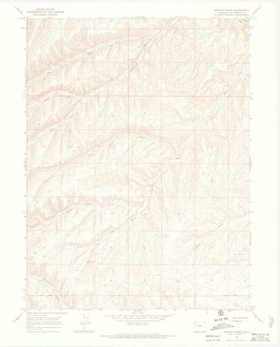 United States Geological Survey Barcus Creek, CO (1966, 24000-Scale) digital map