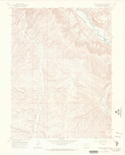 United States Geological Survey Barcus Creek SE, CO (1966, 24000-Scale) digital map