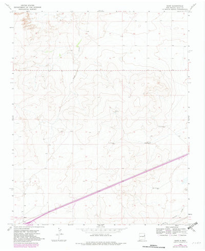 United States Geological Survey Bard, NM (1968, 24000-Scale) digital map