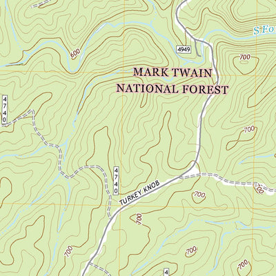 United States Geological Survey Bardley, MO (2021, 24000-Scale) digital map