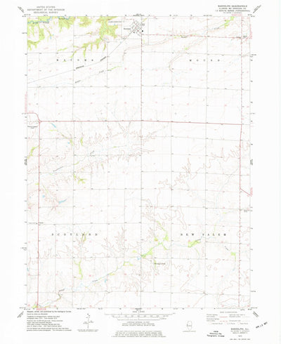 United States Geological Survey Bardolph, IL (1974, 24000-Scale) digital map