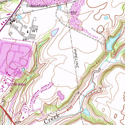 United States Geological Survey Bardstown, KY (1967, 24000-Scale) digital map