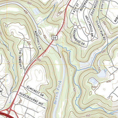 United States Geological Survey Bardstown, KY (2022, 24000-Scale) digital map