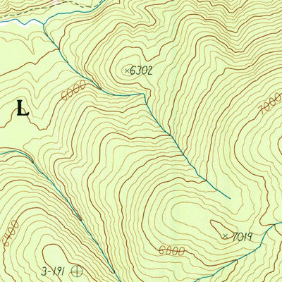 United States Geological Survey Bare Cone, MT-ID (1991, 24000-Scale) digital map