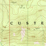 United States Geological Survey Bare Mountain, MT (1986, 24000-Scale) digital map