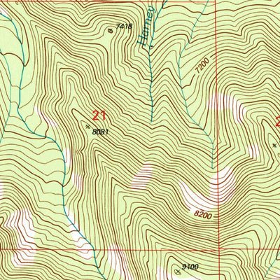 United States Geological Survey Bare Mountain, MT (1996, 24000-Scale) digital map
