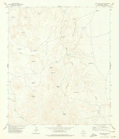United States Geological Survey Bare Mountain, TX (1978, 24000-Scale) digital map
