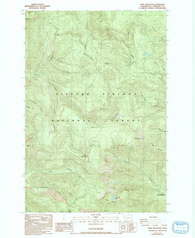 United States Geological Survey Bare Mountain, WA (1986, 24000-Scale) digital map