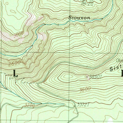 United States Geological Survey Bare Mountain, WA (1986, 24000-Scale) digital map