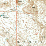 United States Geological Survey Bargee, WY (1952, 24000-Scale) digital map