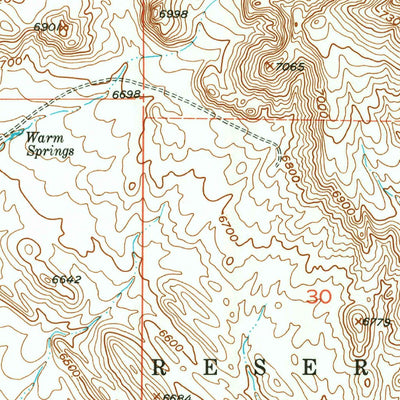 United States Geological Survey Bargee, WY (1952, 24000-Scale) digital map