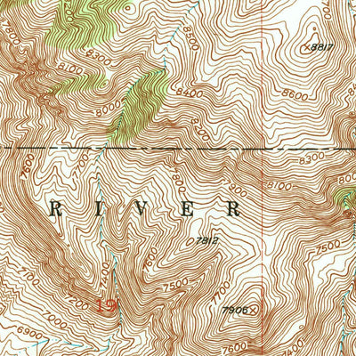 United States Geological Survey Bargee, WY (1952, 24000-Scale) digital map