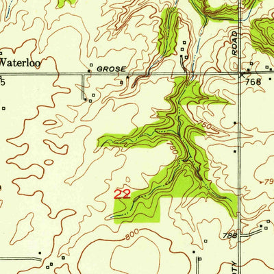 United States Geological Survey Bargersville, IN (1952, 24000-Scale) digital map