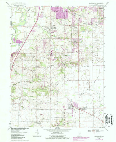 United States Geological Survey Bargersville, IN (1962, 24000-Scale) digital map