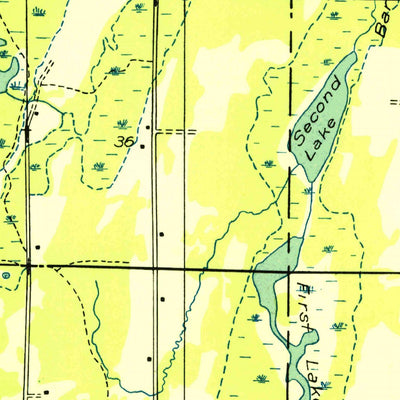 United States Geological Survey Bark River, MI (1932, 31680-Scale) digital map