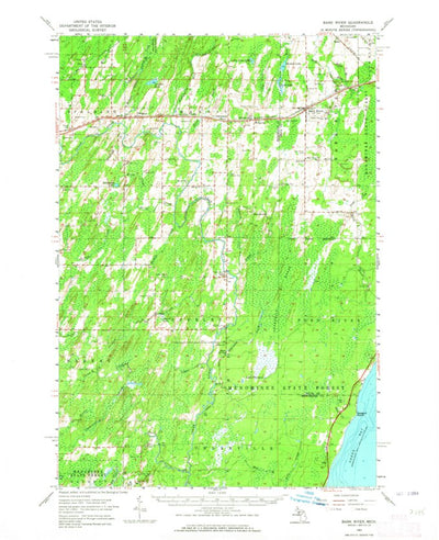 United States Geological Survey Bark River, MI (1963, 62500-Scale) digital map