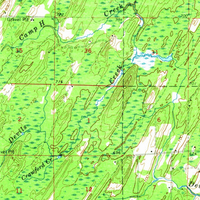 United States Geological Survey Bark River, MI (1963, 62500-Scale) digital map