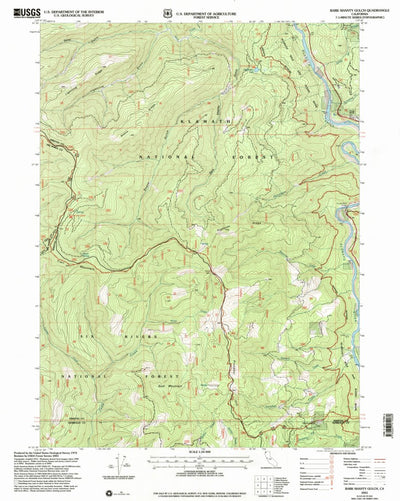 United States Geological Survey Bark Shanty Gulch, CA (2001, 24000-Scale) digital map