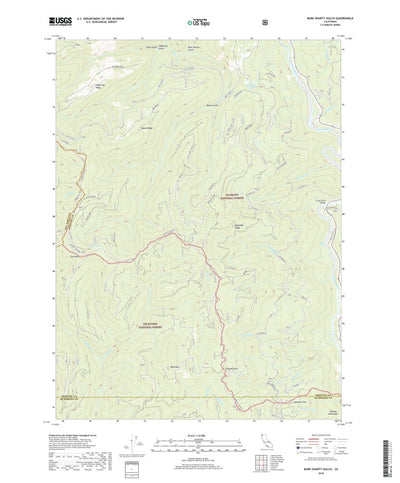 United States Geological Survey Bark Shanty Gulch, CA (2018, 24000-Scale) digital map