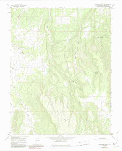 United States Geological Survey Barkelew Draw, CO (1964, 24000-Scale) digital map