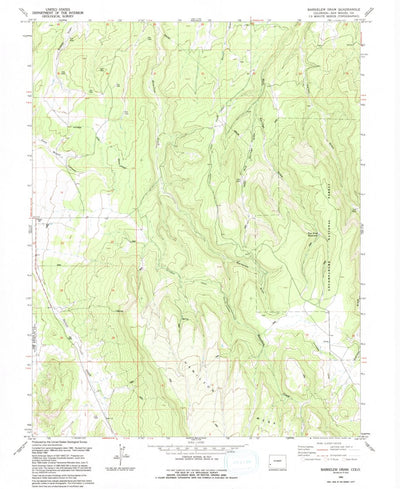 United States Geological Survey Barkelew Draw, CO (1994, 24000-Scale) digital map