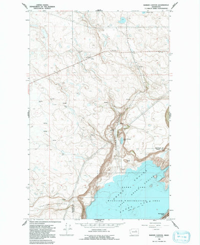 United States Geological Survey Barker Canyon, WA (1968, 24000-Scale) digital map