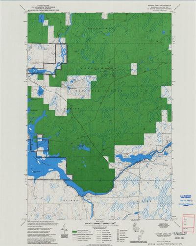United States Geological Survey Barker Lake, WI (1972, 24000-Scale) digital map