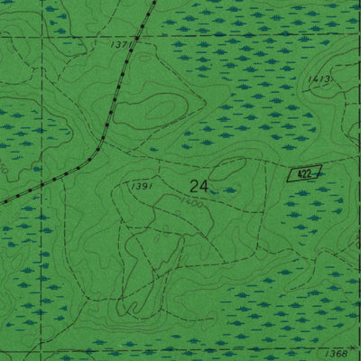 United States Geological Survey Barker Lake, WI (1972, 24000-Scale) digital map