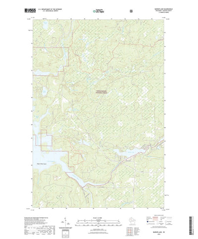 United States Geological Survey Barker Lake, WI (2022, 24000-Scale) digital map