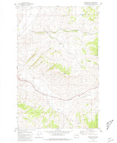United States Geological Survey Barker Mountain, WA (1981, 24000-Scale) digital map