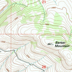 United States Geological Survey Barker Mountain, WA (2001, 24000-Scale) digital map