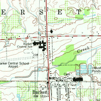United States Geological Survey Barker, NY (1980, 25000-Scale) digital map