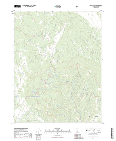 United States Geological Survey Barker Reservoir, UT (2023, 24000-Scale) digital map