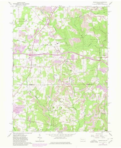 United States Geological Survey Barkeyville, PA (1963, 24000-Scale) digital map