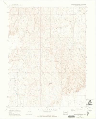 United States Geological Survey Barking Dog Spring, CO (1970, 24000-Scale) digital map