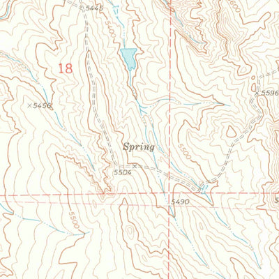 United States Geological Survey Barking Dog Spring, CO (1970, 24000-Scale) digital map